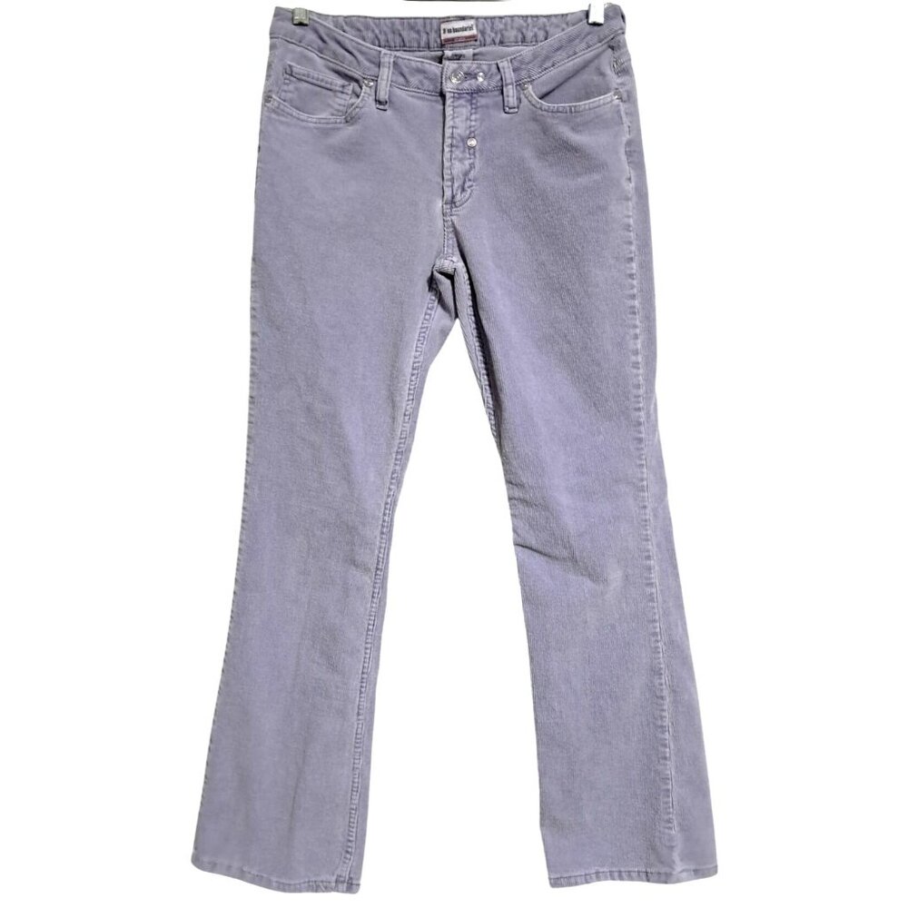 No Boundaries Corduroy Pants‎ Women Size 11 Grape Haze Purple Bootcut Stretch